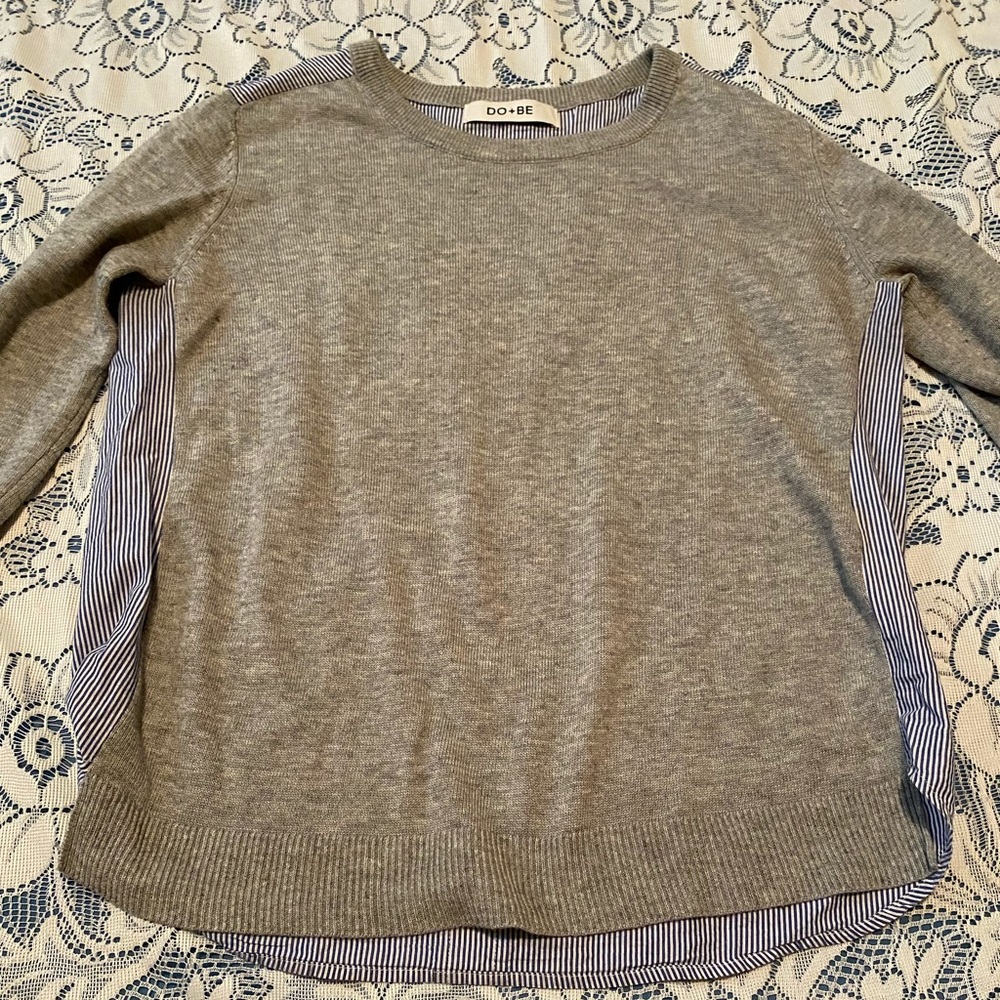 Sweater/Oxford combo
